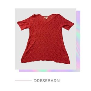 Women’s Dress Barn Open Weave Tee